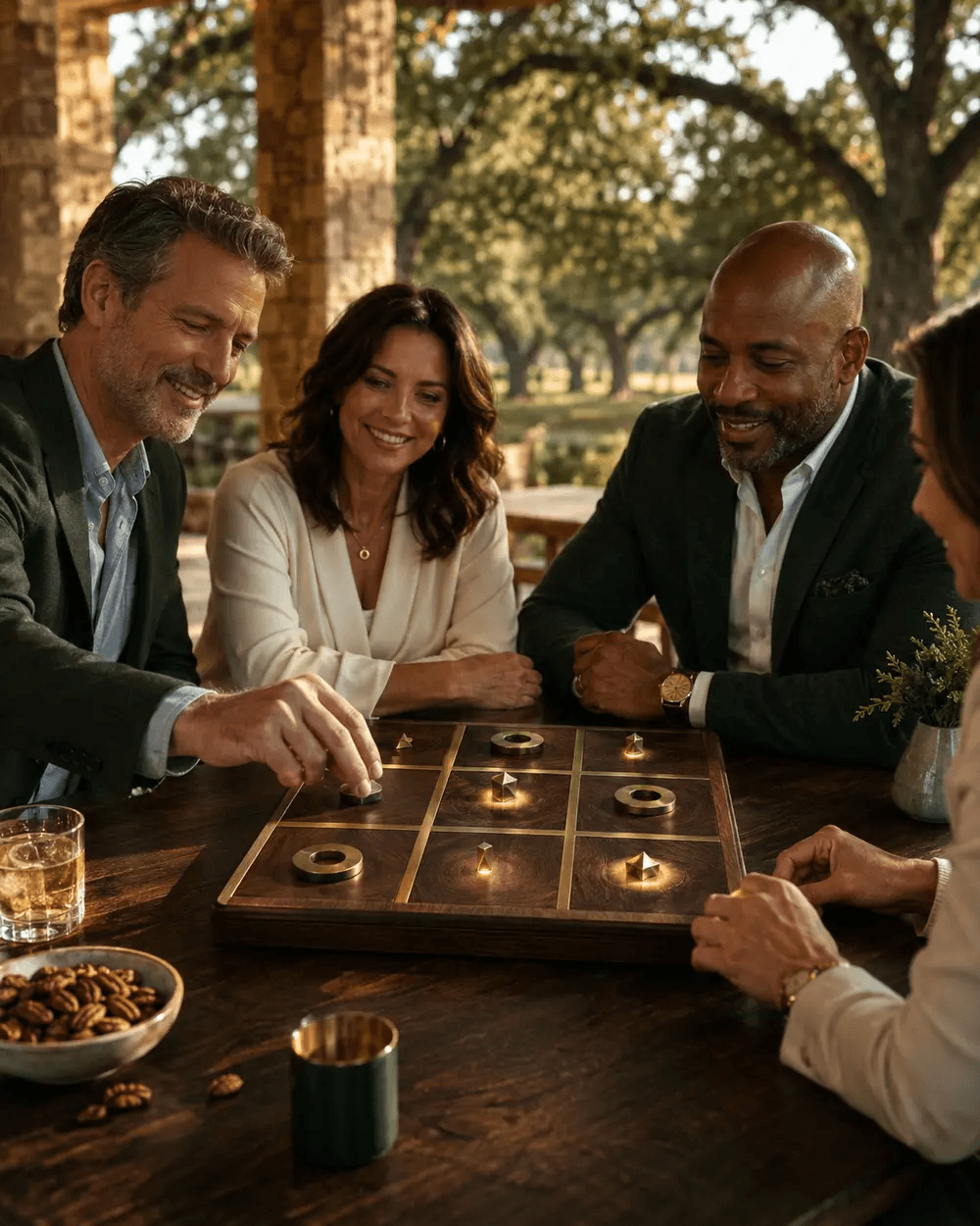 Tic Tac Grow referral game board